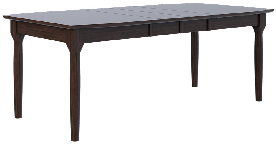 Country View Woodworking Customizable Lakeland 38" Elm Top Dining Table with 2-Leaves and Brown Maple Legs