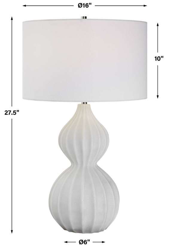 Uttermost® Antoinette White Table Lamp-2