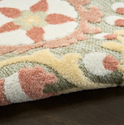 Nourison Home™ Aloha Sage Rose 5'x8' Area Rug-2