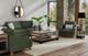 International Furniture Direct Olimpia Olive Sofa-1