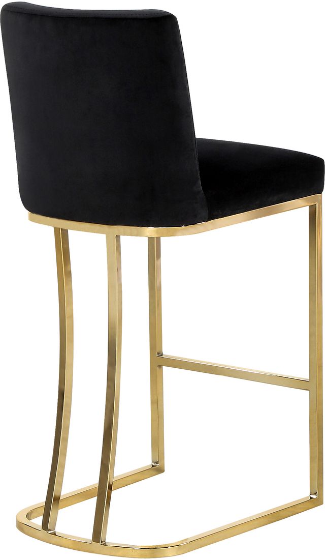 Meridian Furniture Heidi Black Velvet Counter Stool-1