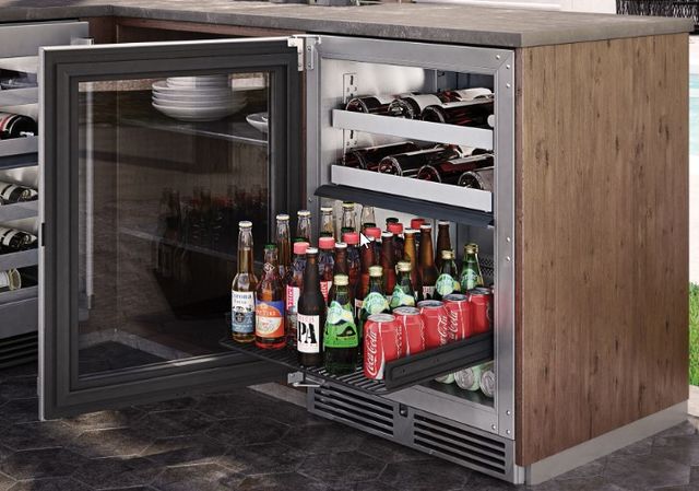 Perlick® Marine & Coastal Series 24" 5 Cu. Ft. Panel Ready Solid Door Built-In Wine Reserve/Refrigerator with Dual Zone-2