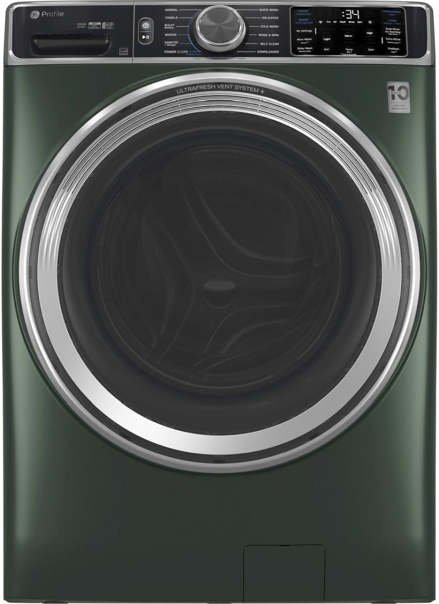 GE Profile™ 5.5 Cu Ft. Jade Green Front Load Washer| Dell's Home