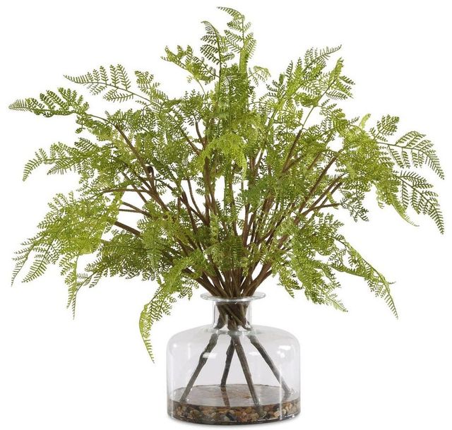 Uttermost® Woodland Fern Clear/Green Centerpiece-0