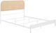 Coaster® Amherst White Queen Metal Rod Bed-0