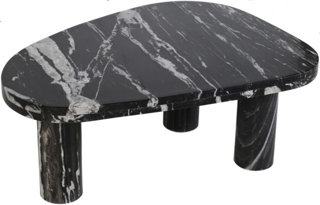 Meridian Furniture Messina Black Marble Coffee Table-0