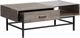Magnussen Home® Fenwick Whitetail Brown Rectangular Lift Top Cocktail Table with Matte Black Base-2