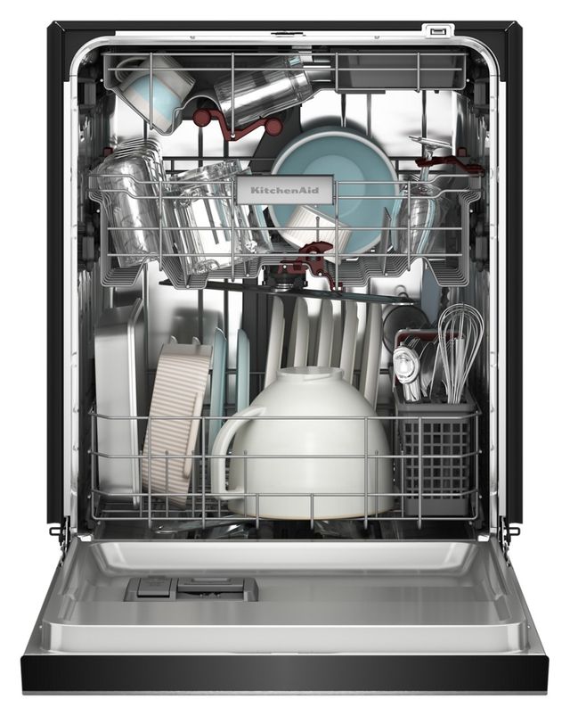 KitchenAid® 24" PrintShield™ Stainless 360° Max Jets™ Third Rack Front Control Built-In Dishwasher with ProDry™ System-3