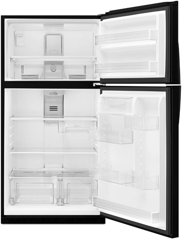 Whirlpool® 33" 21.3 Cu. Ft. Black Top Freezer Refrigerator-1