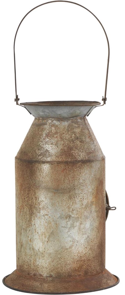 Deco Marche Gray Decorative Candle Lantern with Handle-3