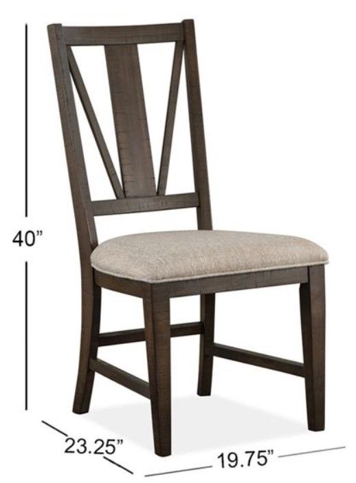 Magnussen Home® Westley Falls Baja Fog/Graphite Side Chair-2
