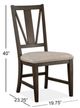 Magnussen Home® Westley Falls Baja Fog/Graphite Side Chair-2