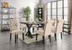 Furniture of America® Alfred 7-Piece Antique Black Dining Table Set with Ivory Side Chair-0