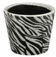 A & B Home 4-Piece Black/White Planter Set-1