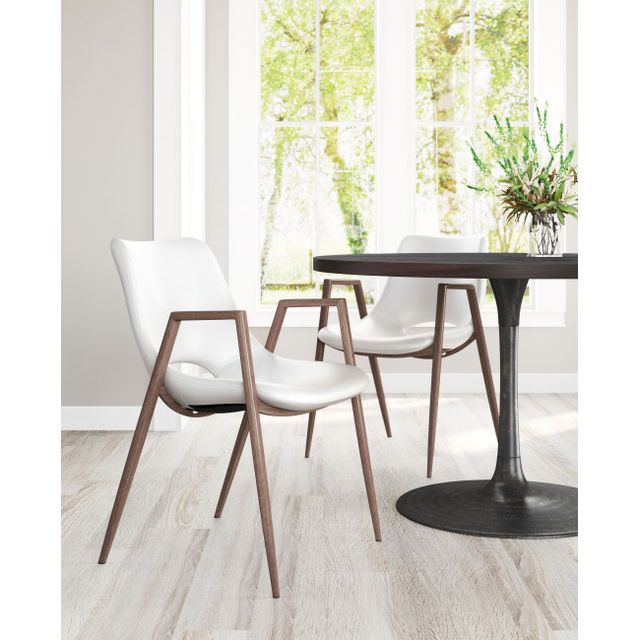 Zuo® Modern Desi White Dining Chair-2