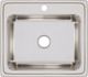 Elkay Lustertone® Classic Lustrous Satin 25" x 22" x 10-3/8" 1-Hole Single Bowl Drop-In Sink-1