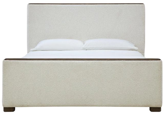 Signature Design by Ashley® Radkin Burnished Brown/Off-White Queen Upholstered Panel Bed-3
