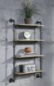ACME Furniture Brantley Oak/Sandy Black 4-Tier Wall Rack-3