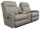 La-Z-Boy® Finley Pewter Leather Manual Wall Reclining Loveseat with Console-0