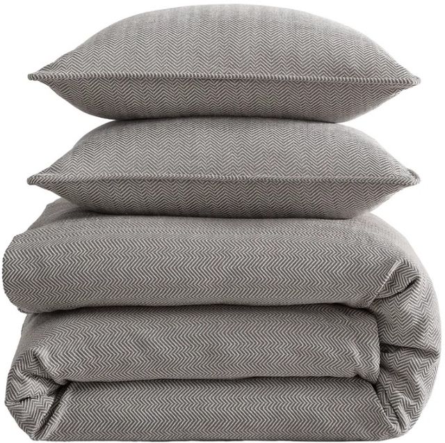 HiEnd Accents 3-Piece Taupe Chenille King Comforter Set-0