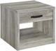 Coaster® Felix 2-Piece Gray Driftwood Occasional Table Set-3