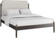 Caracole® Campaign Caracole Classic Brushed Deep Bronze/Champagne Gold/Ivory Queen Upholstered Panel Bed-0