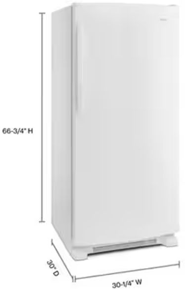 Whirlpool® 31" 17.8 Cu. Ft. Monochromatic White All Refrigerator with LED Lightning-2