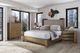 Bernards Calia Beige/Brown King Upholstered Panel Bed-1