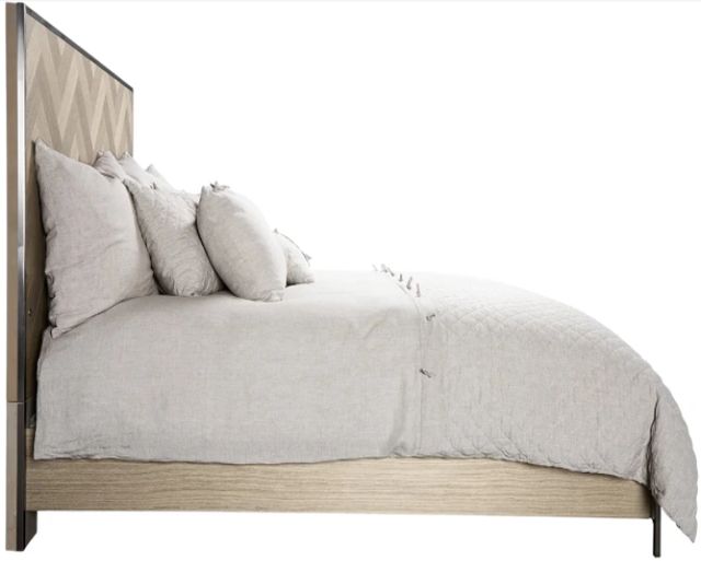 Michael Amini® Silverlake Village Washed Oak California King Panel Bed-3