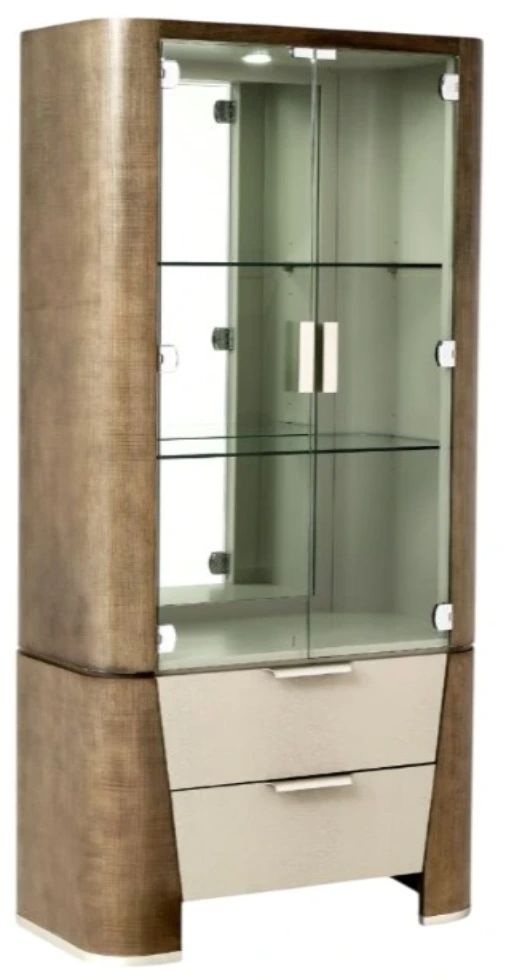 Michael Amini® Roxbury Park Slate Display Cabinet-0