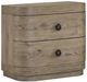 Bernards Pagosa Brown Large 2-Drawer Nightstand-0