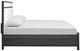 Magnussen Home® Merrifield Merino Pearl/Raisin Black Queen Panel Bed with Upholstered Headboard-2