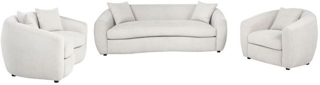 Coaster® Isabella 3-Piece Sand Fabric Upholstered Sofa Set-0