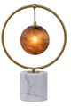 A & B Home Gold Glass and Marble Table Lamp-0