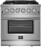 FORNO® Massimo Series 30" Stainless Steel Freestanding Pro Style Gas Range-0