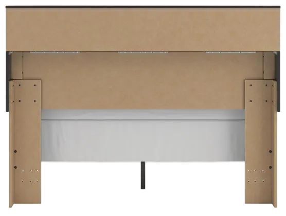 Signature Design by Ashley® Broachmyn Black/Gray Queen Bookcase Headboard-3