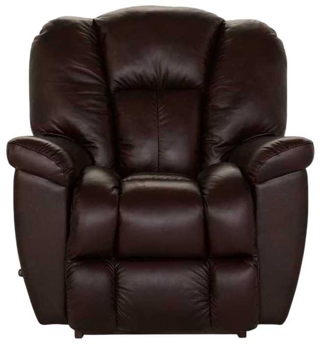 La-Z-Boy® Maverick Walnut Leather Manual Rocking Recliner-1