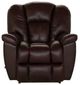 La-Z-Boy® Maverick Walnut Leather Manual Rocking Recliner-1