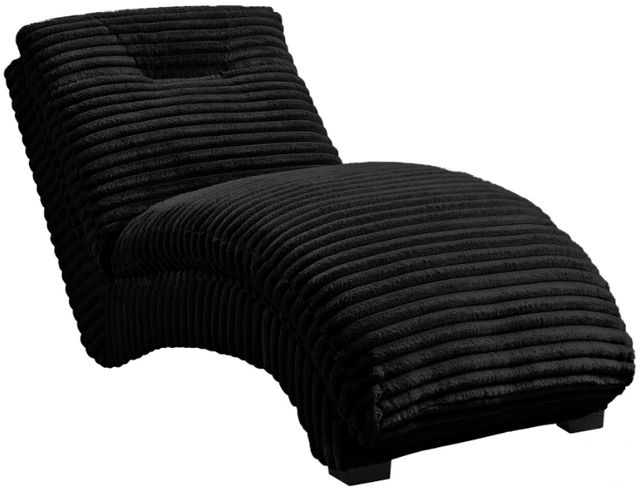 Elements International Dominick II Black Chaise-0