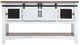 International Furniture Direct Pueblo Brown Sofa Table with White Base-2