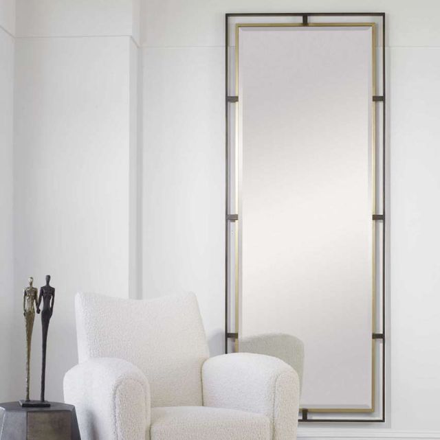 Uttermost® Carrizo Bronze/Gold Tall Mirror-2