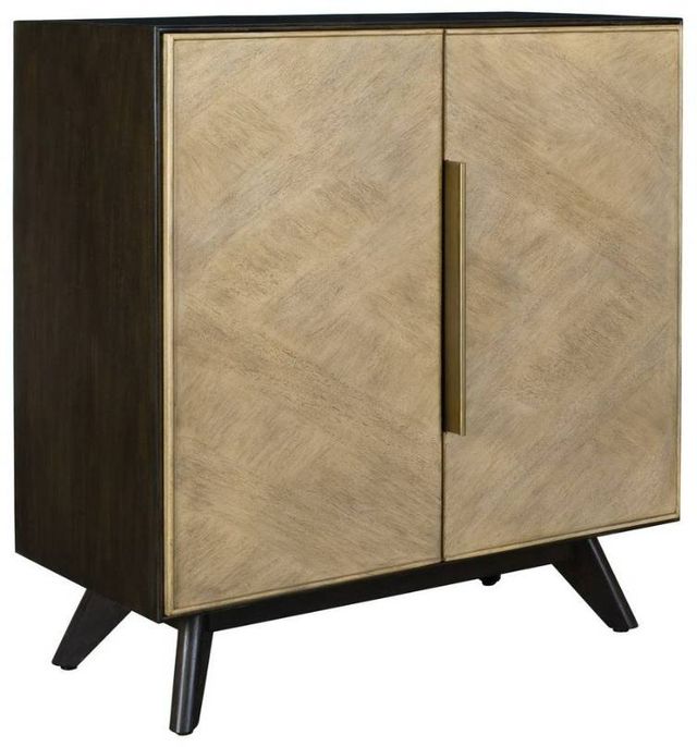 Uttermost® Reina Dark Walnut/Light Wood Cabinet-0