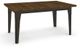 Amisco Customizable Tacoma Solid Birch Extendable Table with Metal Embossed Legs-0