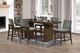 New Classic® Home Furnishings Kody 7-Piece Forest Green/Walnut Counter Table Set-1