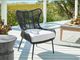 Universal Explore Home™ Coastal Living Outdoor Hatteras Canvas Natural/Charcoal Aluminum/Rope Chair-1