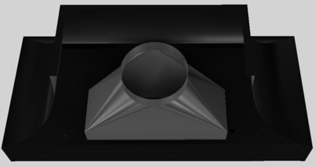 Vent-A-Hood® Designer Series 54" Black Wall Mounted Range Hood-2