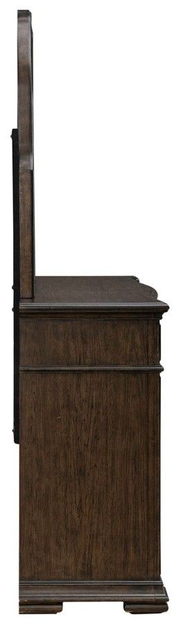Liberty Furniture Provence Park Chateau Brown Dresser and Mirror-4