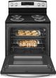 Amana® 30" Black on Stainless Free Standing Electric Range-1