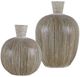 Uttermost® Islander 2-Piece White Washed Vase Set-0