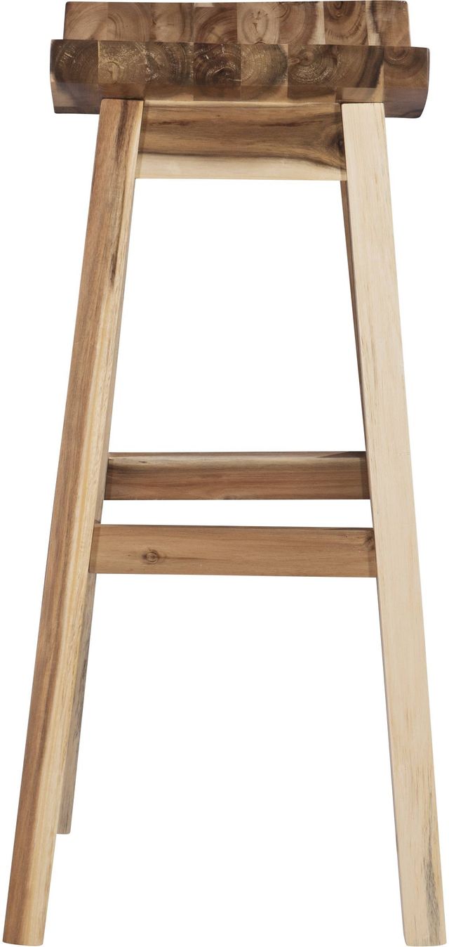 Powell® Archer Light Natural Saddle Bar Stool-2